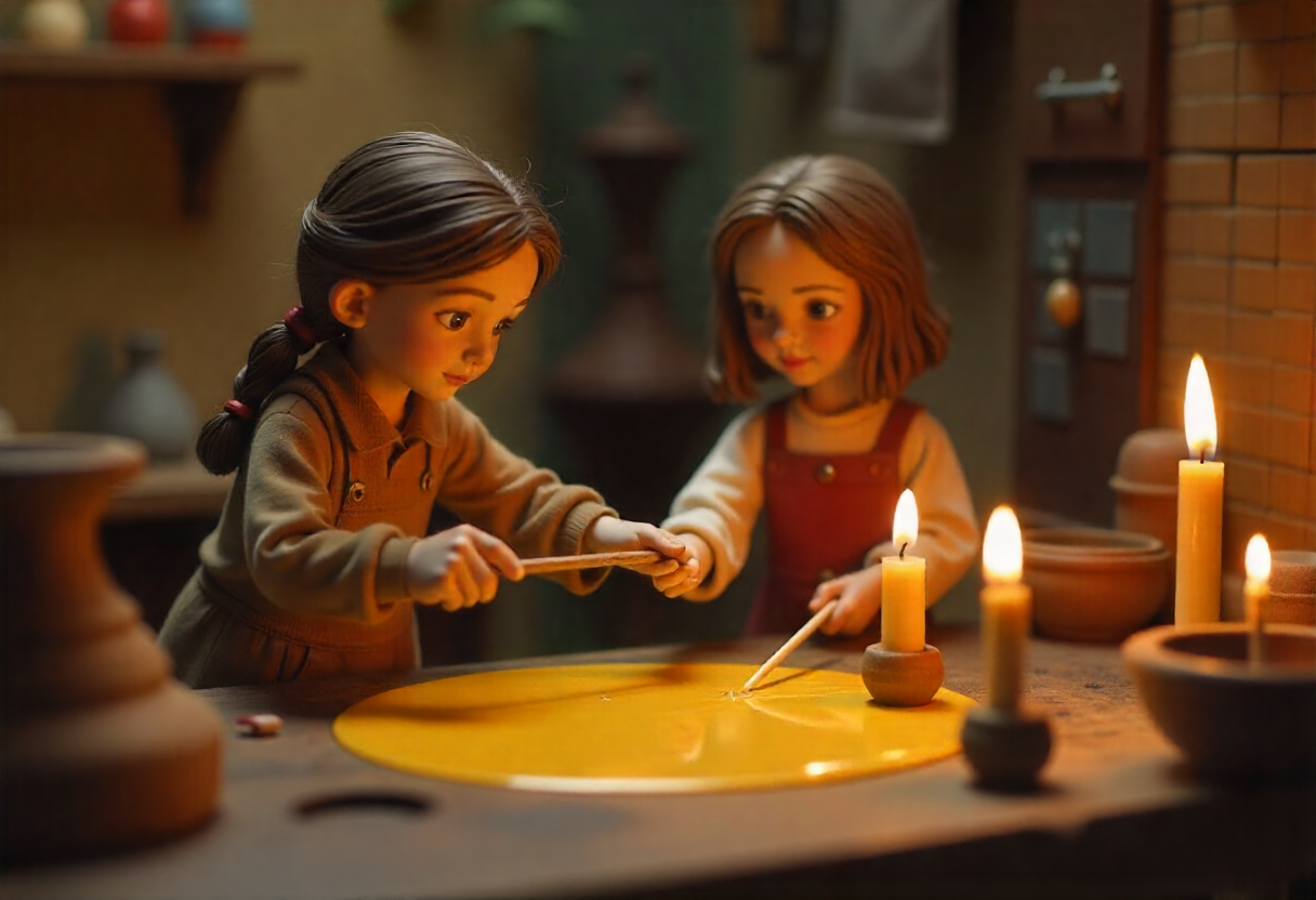 Careiounique candle workshop with artisan crafting candles